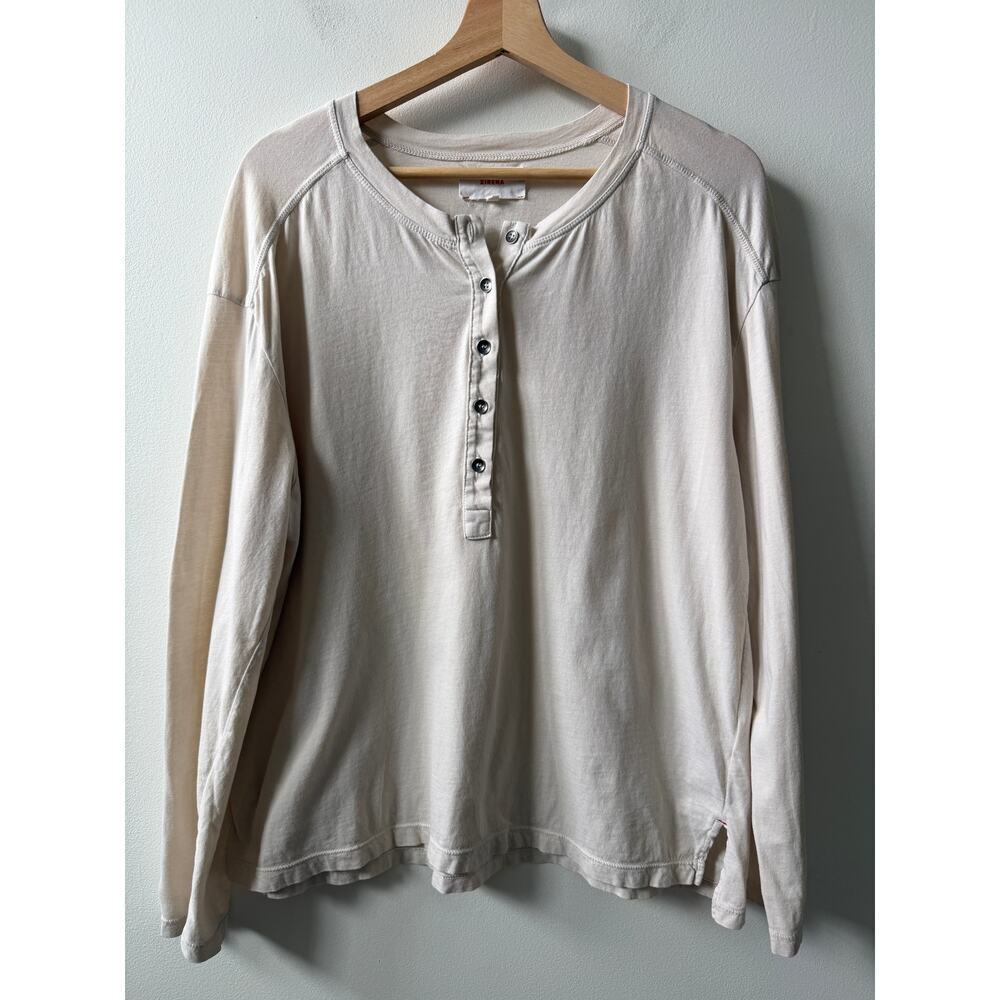XIRENA button henley women's size large